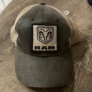 DODGE RAM TRUCK DISTRESSED BADGE LOGO HAT!